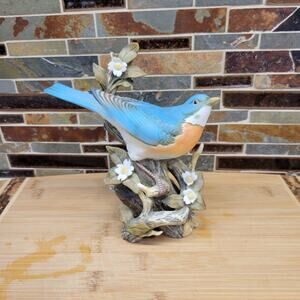 Vintage Homco Blue Bird Figurine, Masterpiece 1984